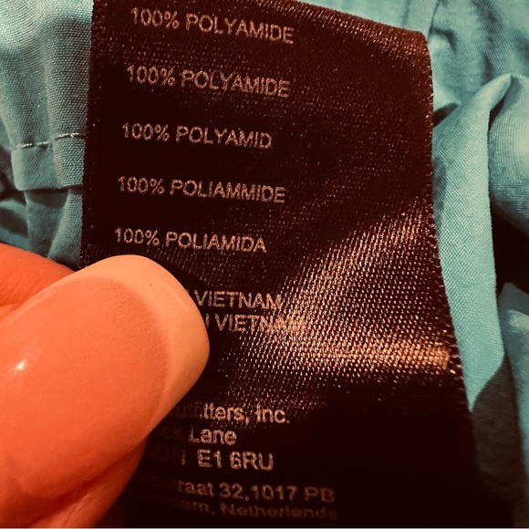 Urban Outfitters Jana Nylon Balloon High-Rise Cargo Pant Turquoise Women’s Small - Picture 10 of 10